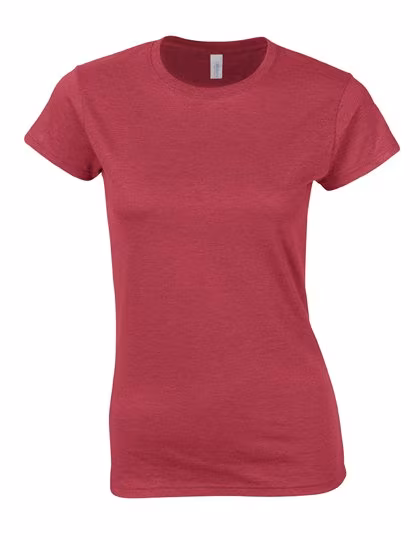 Gildan T-Shirt Softstyle® avec Col Côtelé pour Femmes, Graphite Heather L, G64000L