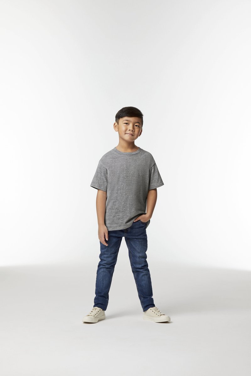 Gildan Softstyle Midweight Kinder T-Shirt Baumwollmischgewebe, White L (140/152), G65000K