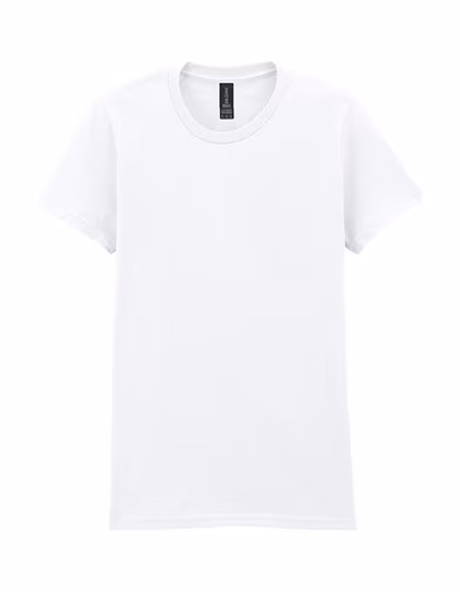Gildan Softstyle® Midweight Damen T-Shirt tailliert, White S, G65000L