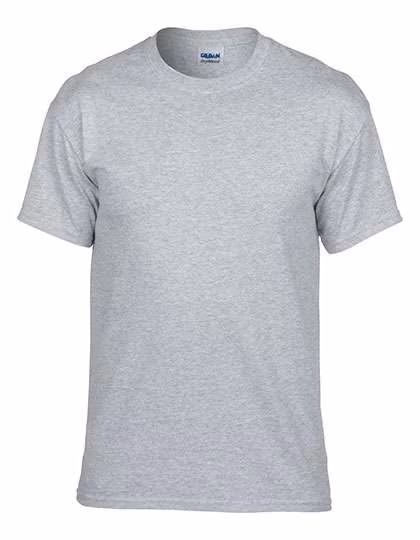 Gildan DryBlend® T-Shirt mit Ripp-Kragen, Sport Grey (Heather) XL, G8000