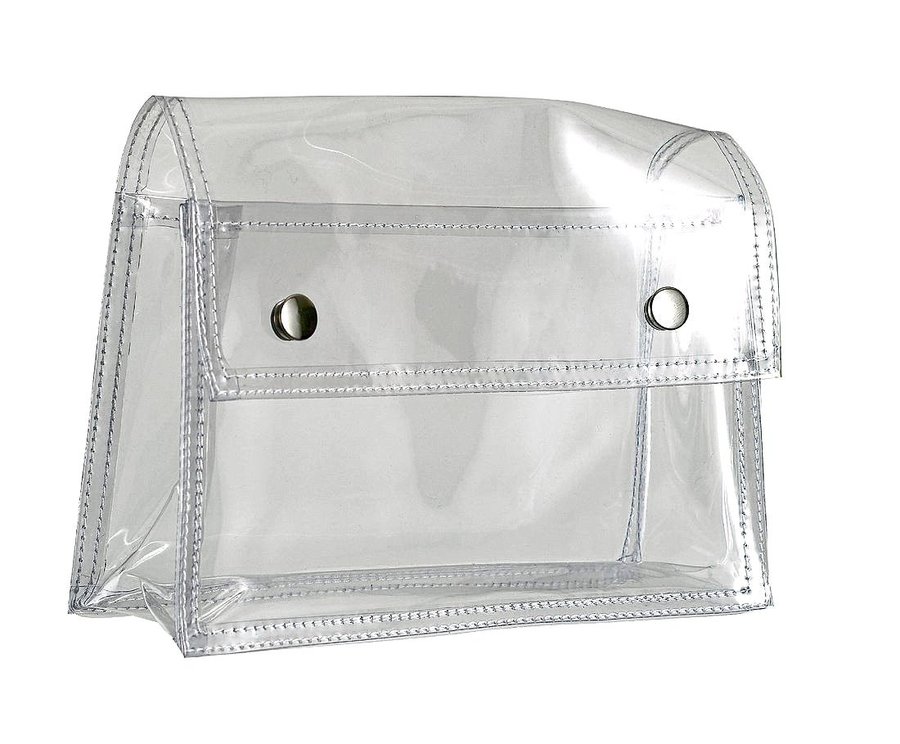 Halfar Transparent(e) Universaltasche avec boutons-pression, Transparent 19 x 11,5 x 6,5 cm, HF0772