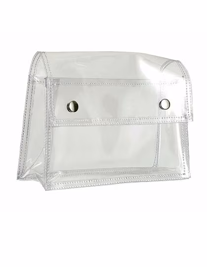 Halfar Sac Universel Transparent avec Boutons-Pression, Transparent 19 x 11,5 x 6,5 cm, HF0772