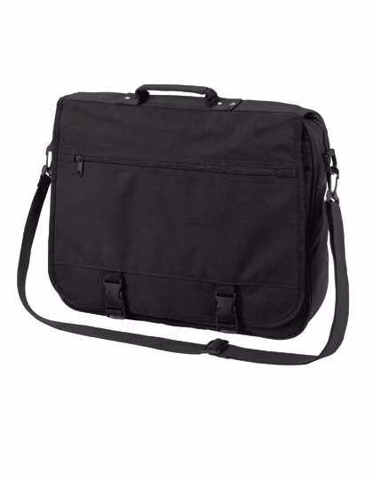 Halfar Shoulder Bag Business 600D Polyester, 17L, Black 40 x 33 x 11 cm, HF0775