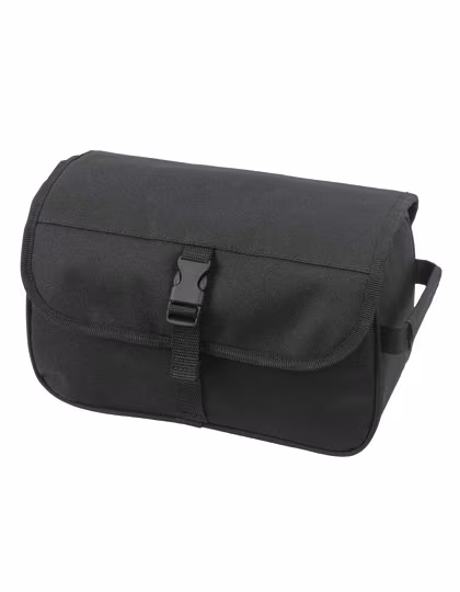 Halfar Practical Toiletry Bag with Hanging Function, Black 27 x 16 x 12 cm, HF1059