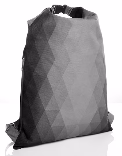 Halfar Sac à Dos Diamond avec Fonction Enroulable, Black 35 x 50 cm, HF15000