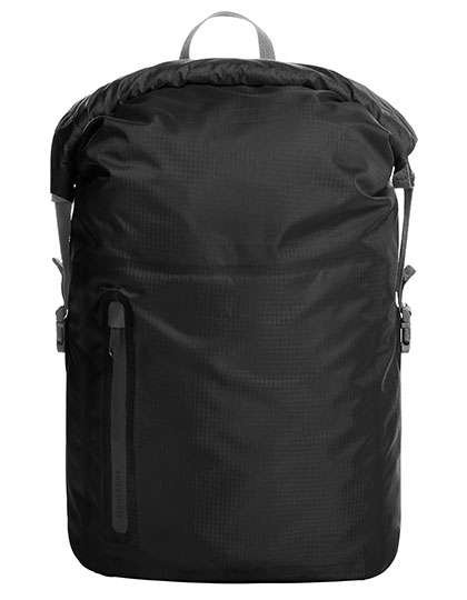 Halfar Leichtgewichtiger Rucksack mit Wickelverschluss, Black 31 x 45 x 17 cm, HF15004
