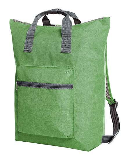 Halfar Rucksackshopper mit verstellbarem Tragesystem, Apple Green 41 x 43 x 13 cm, HF15016