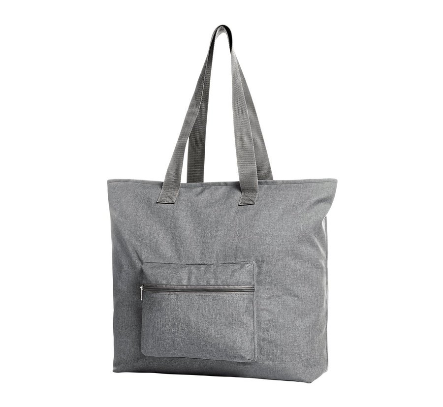 Halfar Großer Polyester Shopper mit Innentaschen in, Apple Green 40 x 40 x 15 cm, HF15017