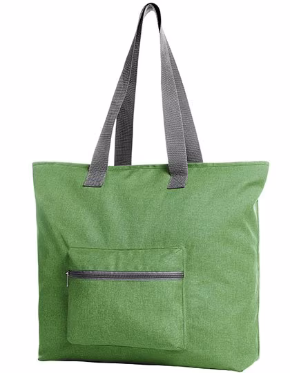 Halfar Large Polyester Shopper with Inner Pockets in, Apple Green 40 x 40 x 15 cm, HF15017