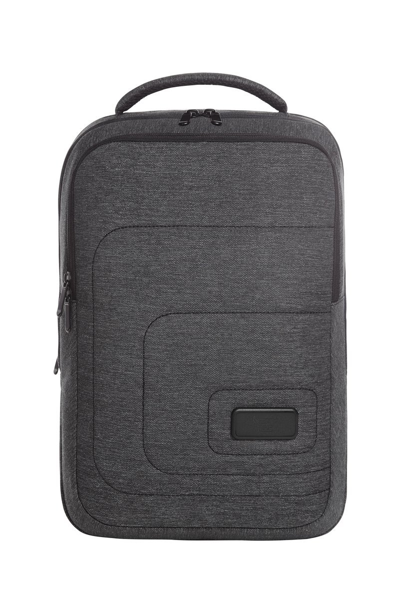 Halfar Notebook Rucksack Frame chine 19L, Black/Grey-Sprinkle 33 x 46 x 12 cm, HF16052