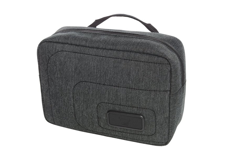 Halfar Imbottito/a Astuccio con cerniera con scomparti, Black/Grey-Sprinkle 24 x 17 x 9 cm, HF16055