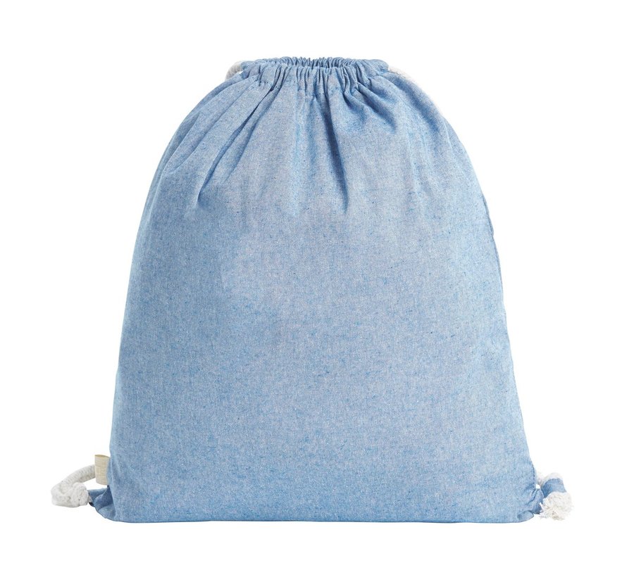 Halfar Zugbeutel Planet aus recycelter Baumwolle, Blue 38 x 42 cm, HF16063