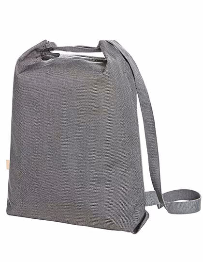 Halfar Multi Bag Loom Sac à Dos-Sacoche Coton-Polyester, Grey 32 x 40 x 9 cm, HF16067