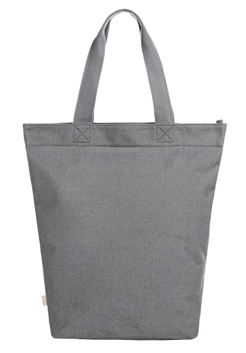Halfar Robuster Shopper Loom mit Reißverschluss, Grey 44 x 45 x 16 cm, HF16070