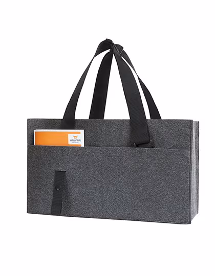 Halfar Organizer ModernClassic in Feltro, 12L in, Anthracite 45 x 25 x 15 cm, HF16075