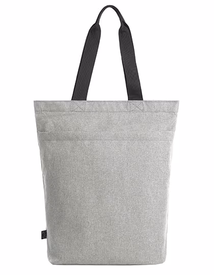 Halfar Nachhaltiger Shopper Circle aus rPET, Ash 30 x 44 x 16 cm, HF16078
