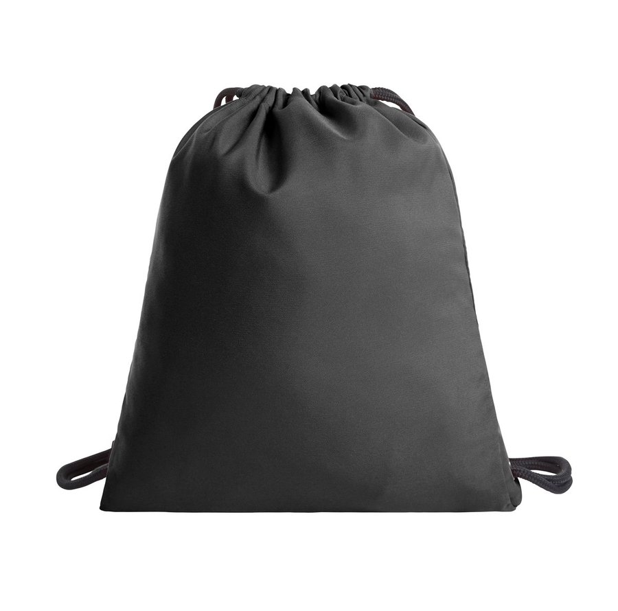 Halfar Nachhaltiger Zugbeutel-Rucksack aus rPET, Anthracite 36 x 44 cm, HF16079
