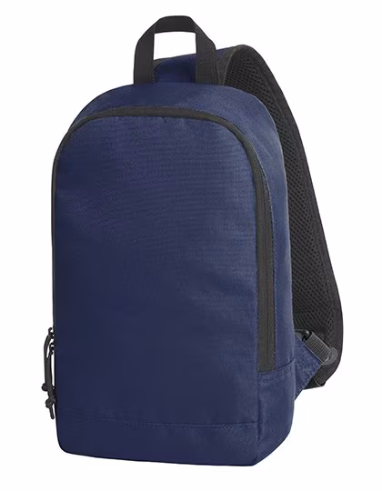 Halfar Monostrap-Rucksack mit 2-Wege-Reißverschluss, Navy 18 x 30 x 8 cm, HF16080