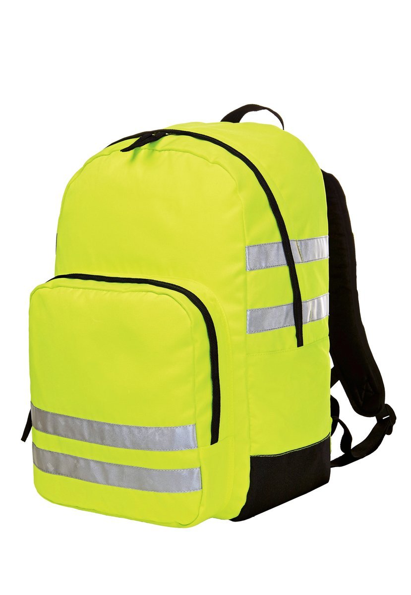 Halfar Giallo neon Reflexrucksack con organizer, Neon Yellow 27 x 42 x 15 cm, HF2206