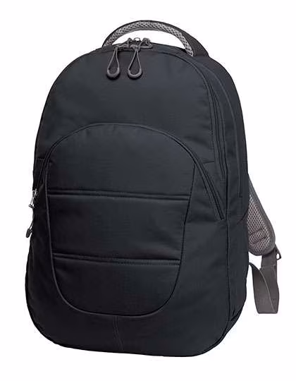 Halfar Zaino Notebook Campus con Organizer, Black 30 x 43 x 12 cm, HF2213