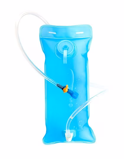 Halfar Flexibles Trinkschlauchsystem 2 Liter PEVA/TPU, Blue 17,5 x 39 cm, HF2216