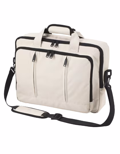 Halfar Laptop-Rucksack Economy aus Mini-Ripstop-Polyester, Black 39 x 27 x 14 cm, HF2765