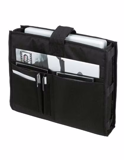 Halfar Laptop Inlay 2023 con Elementi Organizer, Black 36 x 29 x 7 cm, HF2782