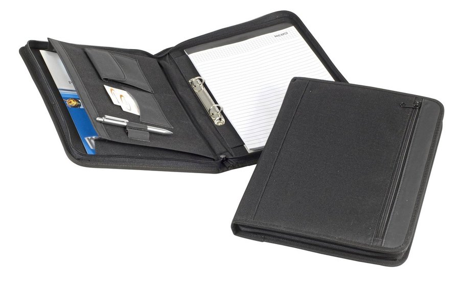 Halfar Cartella portadocumenti nero con organizer-Elementen, Black 26 x 35 x 3 cm, HF2787