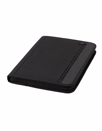 Halfar Writing Folder Black with Organizer Elements, Black 26 x 35 x 3 cm, HF2787