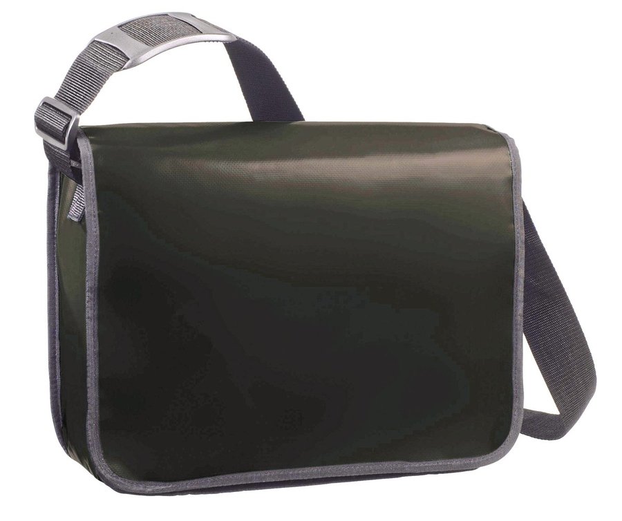 Halfar Umweltfreundliche Umhängetasche aus LKW-Plane in, Apple Green 37 x 29 x 13 cm, HF2814