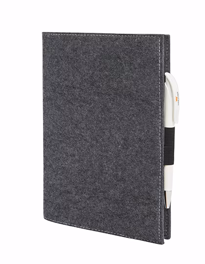 Halfar Custodia in Feltro per Quaderni DIN A5, Anthracite 17 x 23 x 1 cm, HF3056