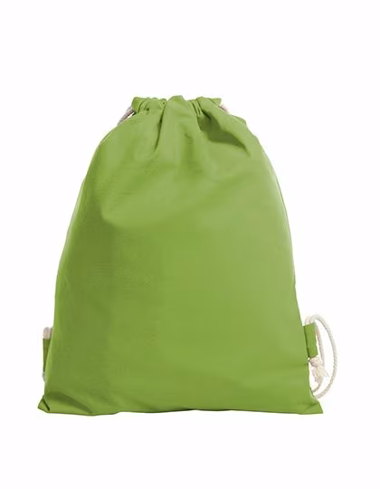 Halfar Cotton Backpack with Drawstring 13L, Apple Green 38 x 45 cm, HF3057