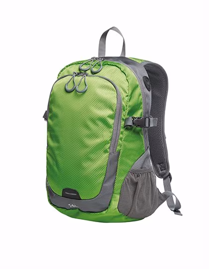 Halfar Backpack Step M with Reflective Front, Apple Green 30 x 42 x 14 cm, HF3062