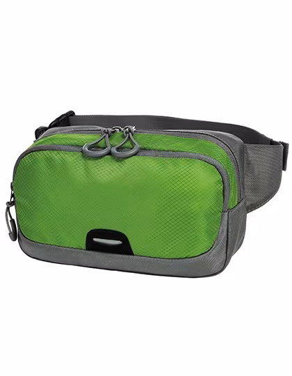 Halfar Waist Bag Step with Reflectors, Apple Green 24 x 14 x 7 cm, HF3352