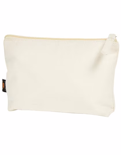 Halfar Sac Zippé Organic S en Coton Bio, Nature 20 x 12 x 4 cm, HF4011