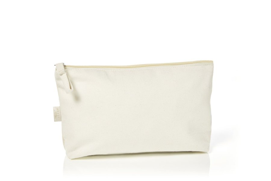 Halfar Bio-Baumwoll-Zipper Bag Organic M, Nature 25 x 14 x 6 cm, HF4012