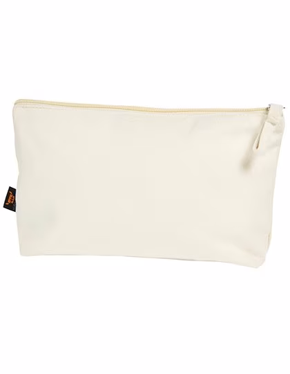 Halfar Bio-Baumwoll-Zipper Bag Organic M, Nature 25 x 14 x 6 cm, HF4012