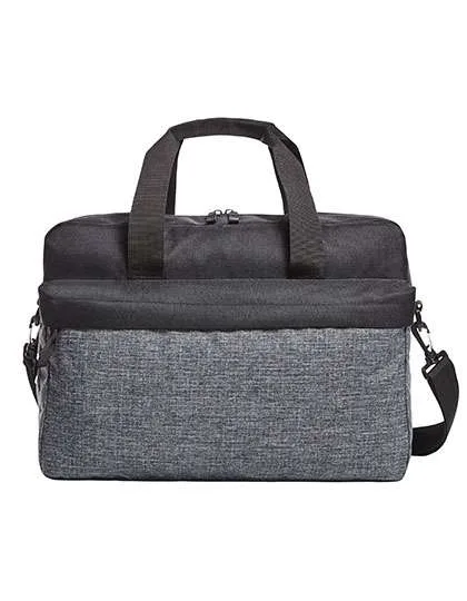 Halfar Sacoche Elegance avec Organisateur Zippé, Black/Grey-Sprinkle 40 x 30 x 12 cm, HF4031