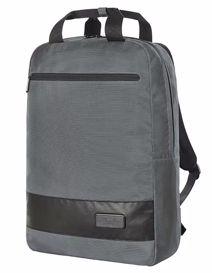 Halfar Notebook Backpack Stage with Contrast Stripes, Anthracite 32 x 43 x 14 cm, HF6089