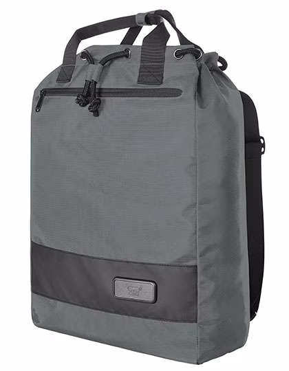 Halfar Rucksackshopper mit Kordelverschluss 20L, Anthracite 32 x 45 x 15 cm, HF6090