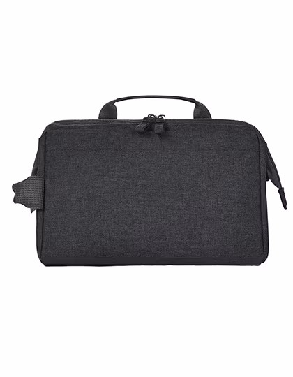 Halfar Sac Zippé en Polyester Recyclé, Black Heather 26 x 18 x 14 cm, HF6500