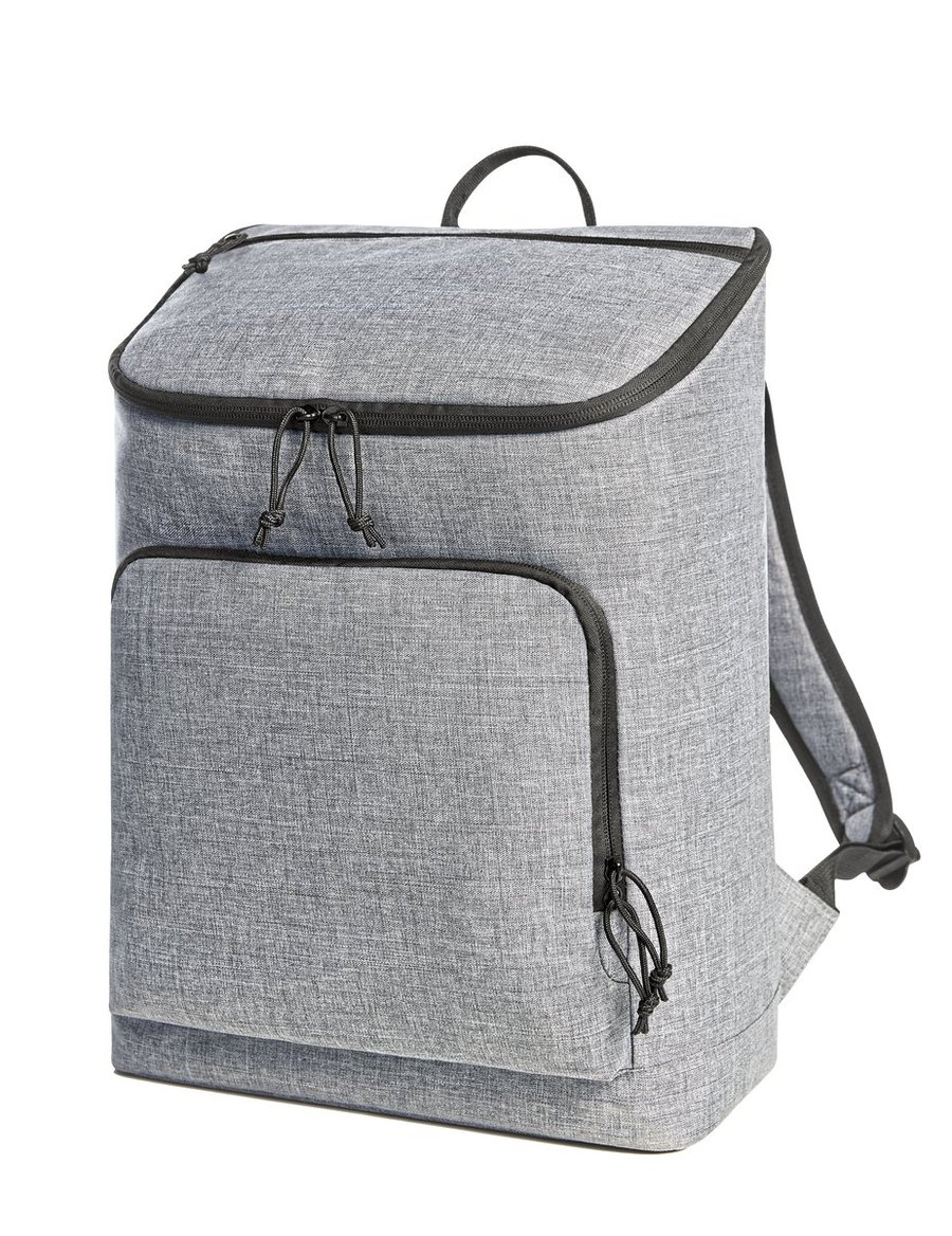 Halfar Sac a dos isotherme Trend Grau avec fermeture eclair, Grey-Sprinkle 30 x 42 x 15 cm, HF6503
