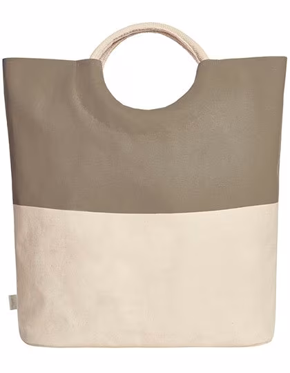 Halfar Shopper Sunny con Volume di 27 Litri, Khaki 52 x 46 x 17 cm, HF6507