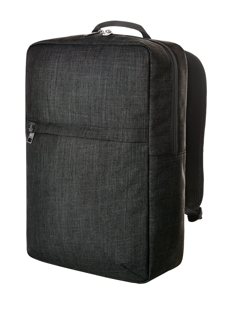 Halfar Notebook-Rucksack Europe aus recyceltem Polyester, Ash 28 x 42 x 12 cm, HF6514