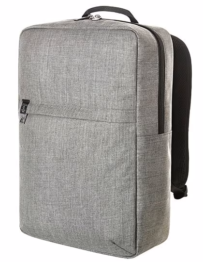 Halfar Notebook Backpack Europe made of Recycled Polyester, Ash 28 x 42 x 12 cm, HF6514