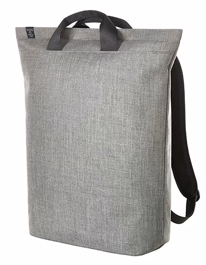 Halfar Laptop-Rucksack Europe aus recyceltem rPET, Ash 32 x 48 x 15 cm, HF6517