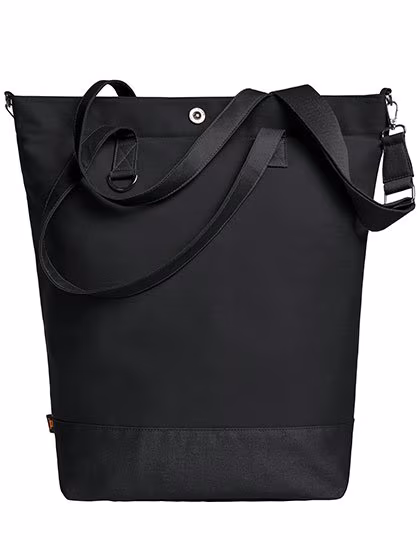 Halfar Shopper Life con Tracolla Regolabile, Black/Black 44 x 45 x 16 cm, HF6519