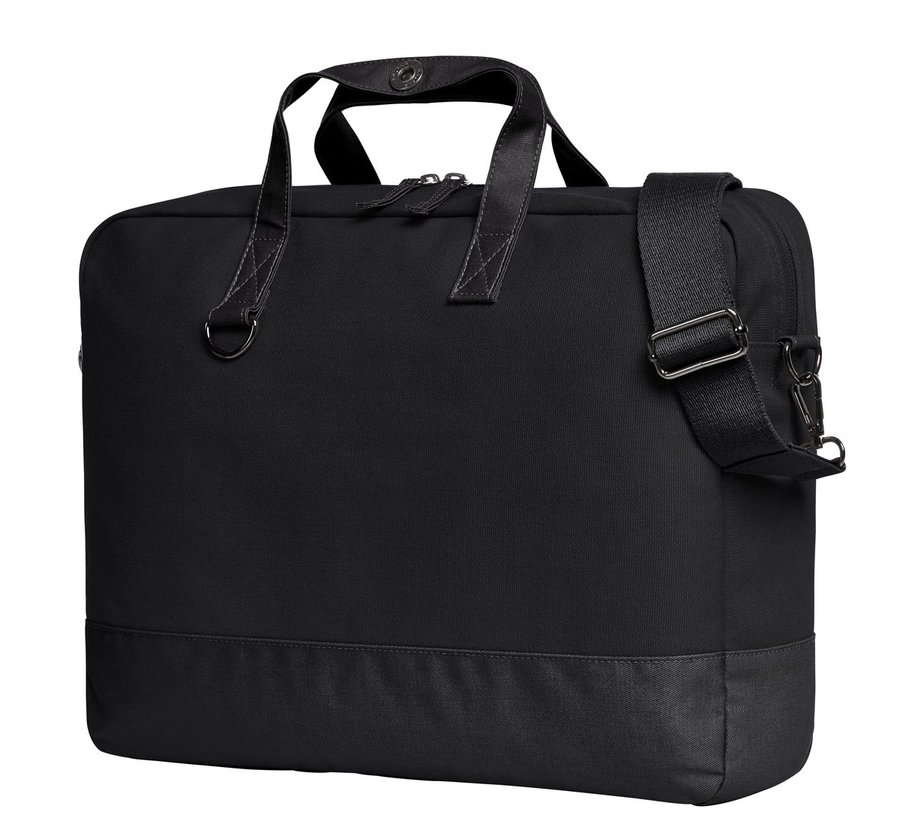 Halfar Notebook-Tasche Life mit gepolstertem Fach, Black/Black 40 x 30 x 8 cm, HF6521