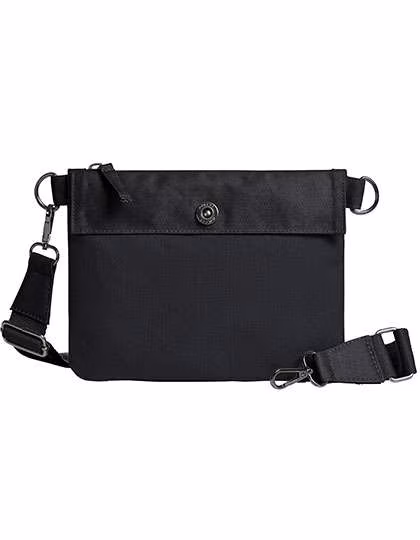 Halfar Sac Zippé Life avec Fermeture Éclair, Black/Black 23 x 18 x 0,1 cm, HF6523