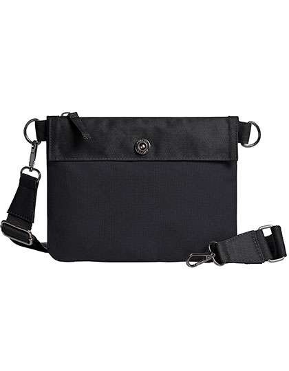 Halfar Zipper Bag Life mit Reißverschluss, Black/Black 23 x 18 x 0,1 cm, HF6523